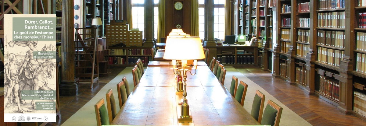 La salle de lecture de la bibliothèque. © Bibliothèque de l'Institut de France / Olivier Thomas